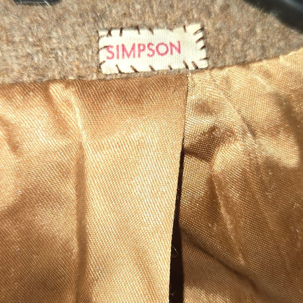 Vtg Simpson women's wool coat, approx size L - Picture 4 of 4